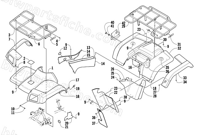BODY PANEL ASSEMBLY diagram