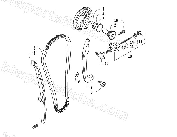 CAM CHAIN ASSEMBLY diagram