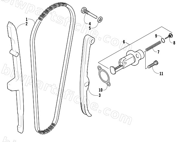 CAM CHAIN ASSEMBLY diagram