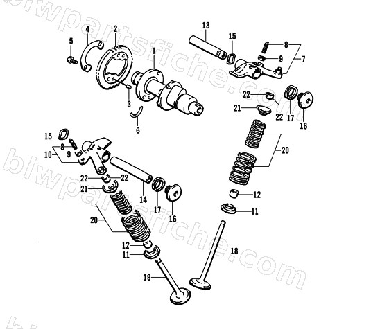 CAMSHAFT/VALVE ASSEMBLY diagram