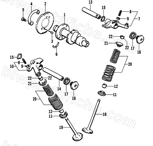 CAMSHAFT/VALVE ASSEMBLY diagram