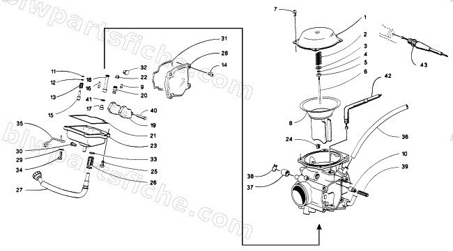 CARBURETOR diagram