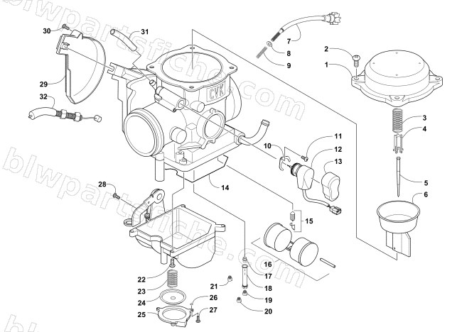 CARBURETOR diagram