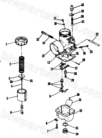 CARBURETOR diagram
