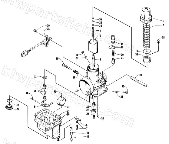 CARBURETOR ASSEMBLY diagram
