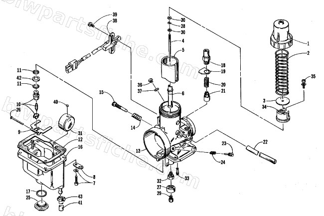 CARBURETOR ASSEMBLY diagram