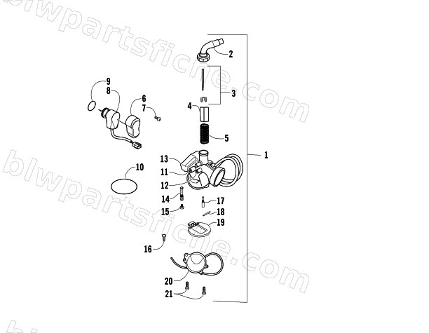 CARBURETOR ASSEMBLY diagram