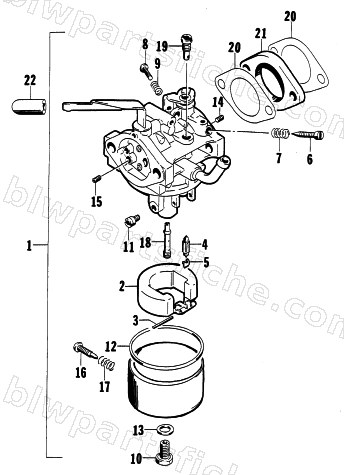 CARBURETOR ASSEMBLY diagram
