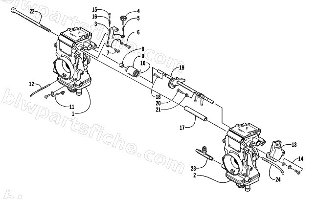 CARBURETOR - EXTERNAL PARTS diagram