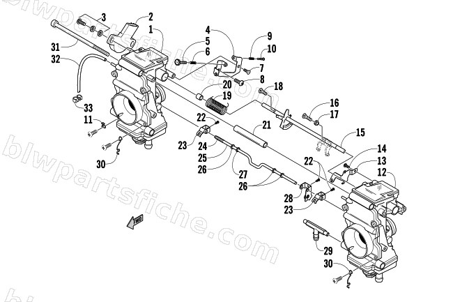 CARBURETOR - EXTERNAL PARTS diagram