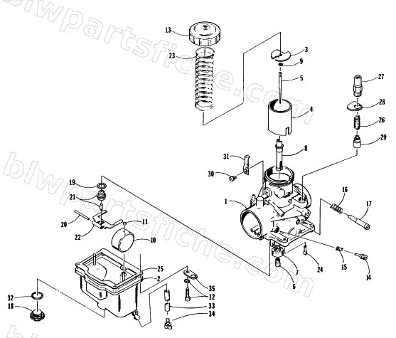 CARBURETOR VM32-290 diagram