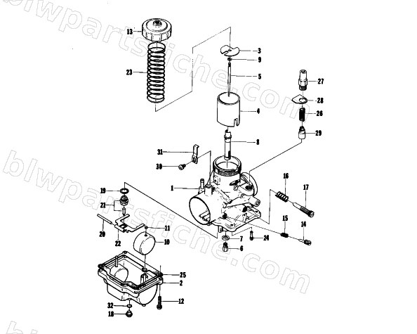 CARBURETOR VM34-108 diagram
