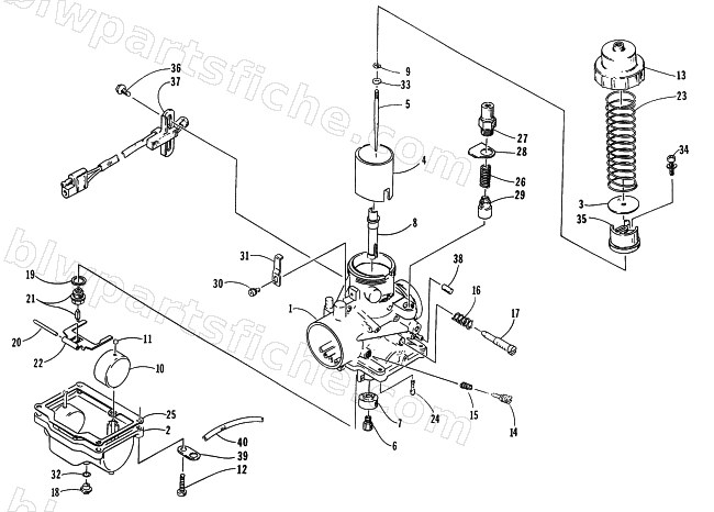 CARBURETOR VM34-424 diagram