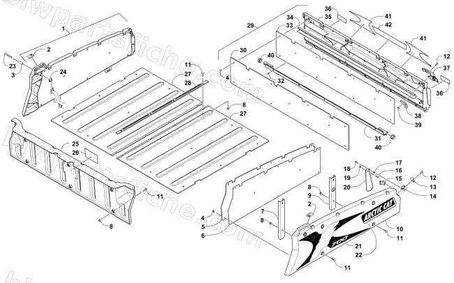 CARGO BOX AND TAILGATE ASSEMBLY diagram