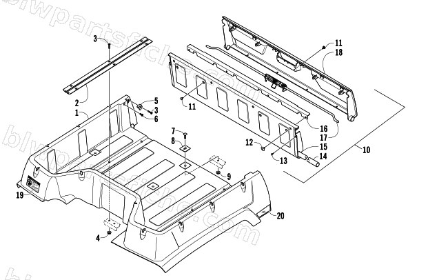 CARGO BOX ASSEMBLY diagram