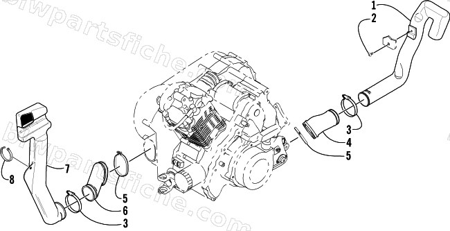 CASE/BELT COOLING ASSEMBLY diagram