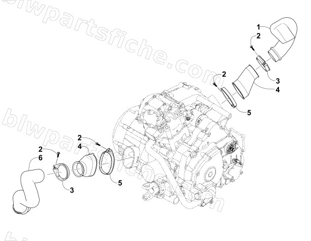 CASE/BELT COOLING ASSEMBLY diagram