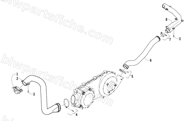 CASE/BELT COOLING ASSEMBLY diagram