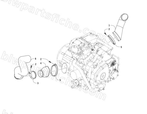 CASE/BELT COOLING ASSEMBLY diagram