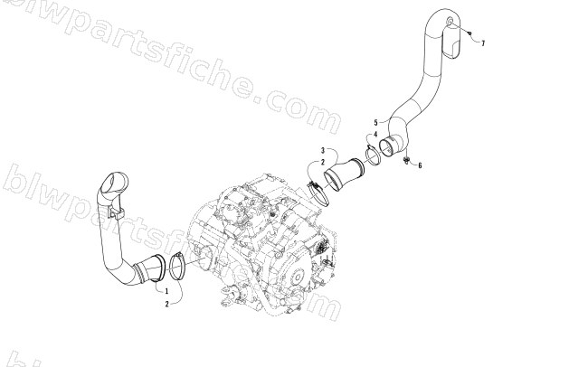 CASE/BELT COOLING ASSEMBLY diagram