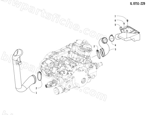 CASE/BELT COOLING ASSEMBLY diagram