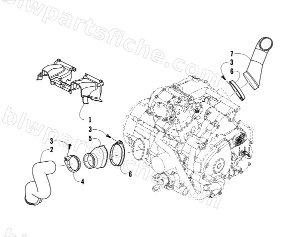 CASE/BELT COOLING ASSEMBLY diagram