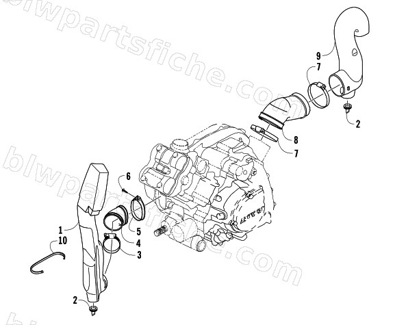 CASE/BELT COOLING ASSEMBLY diagram