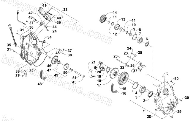 CHAIN CASE ASSEMBLY diagram