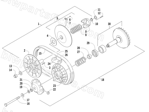 CLUTCH ASSEMBLIES diagram