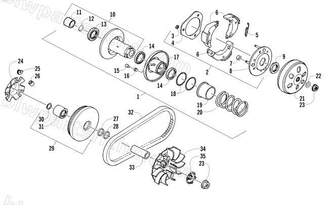 CLUTCH ASSEMBLY diagram