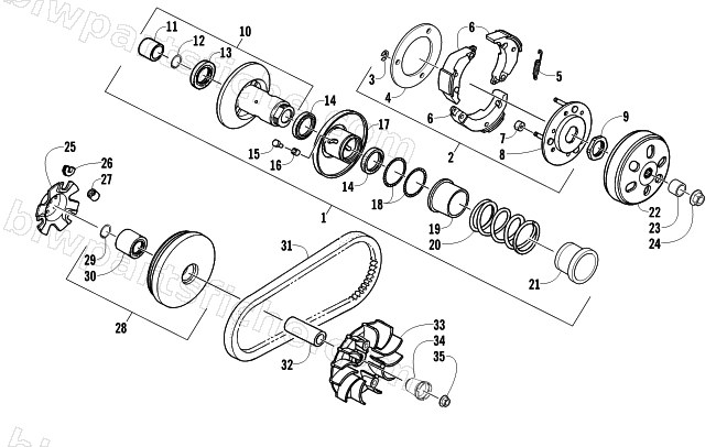 CLUTCH ASSEMBLY diagram