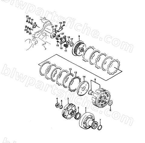 CLUTCH ASSEMBLY diagram