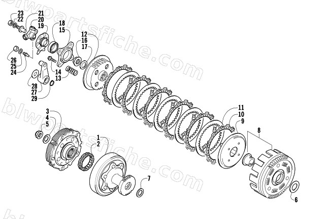 CLUTCH ASSEMBLY diagram