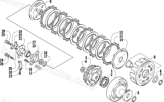 CLUTCH ASSEMBLY diagram