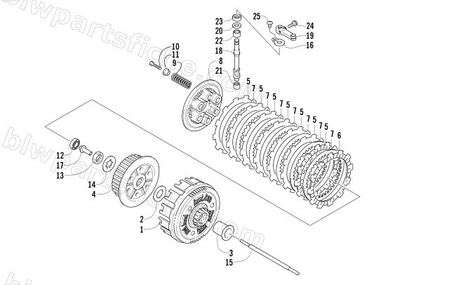 CLUTCH ASSEMBLY diagram