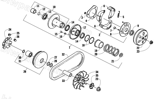 CLUTCH ASSEMBLY diagram