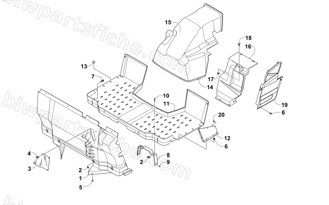 CONSOLE AND FLOOR PANEL ASSEMBLY diagram