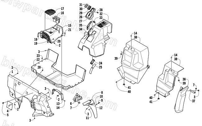 CONSOLE AND FLOOR PANEL ASSEMBLY diagram
