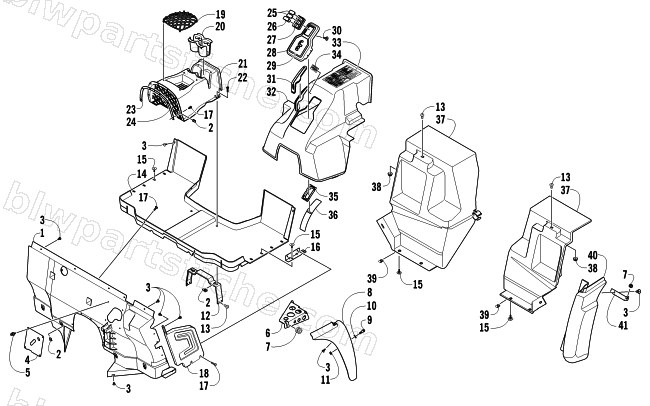 CONSOLE AND FLOOR PANEL ASSEMBLY diagram