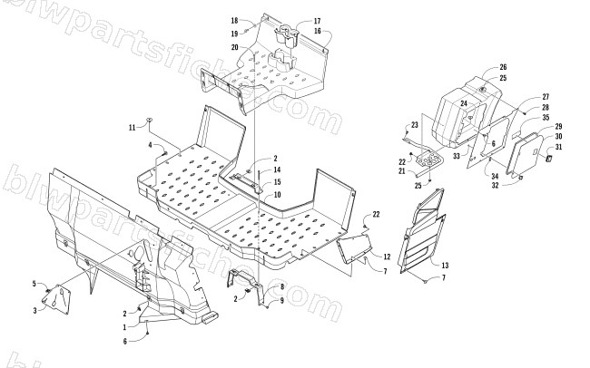 CONSOLE AND FLOOR PANEL ASSEMBLY diagram