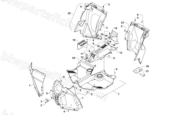 CONSOLE AND FLOOR PANEL ASSEMBLY diagram