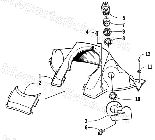 CONSOLE AND SWITCH ASSEMBLY diagram