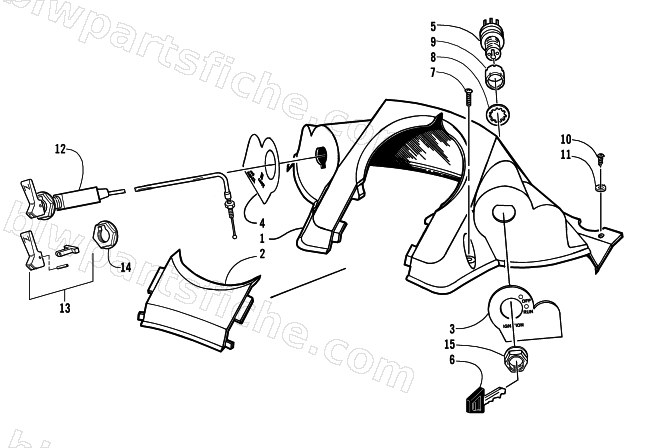 CONSOLE AND SWITCH ASSEMBLY diagram