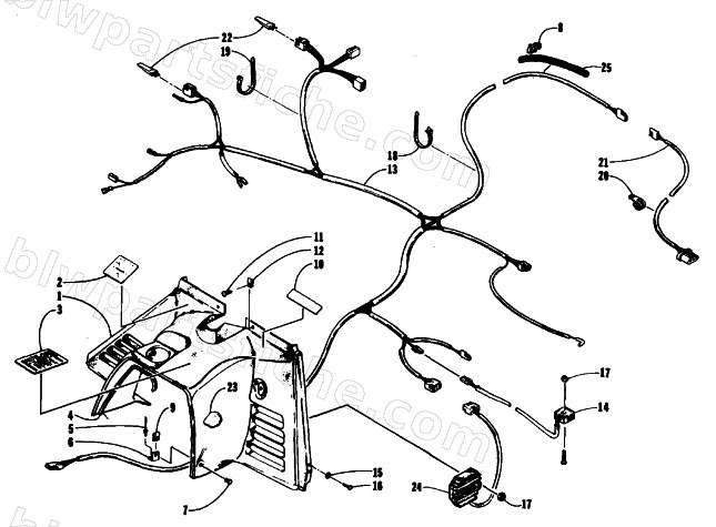 CONSOLE AND WIRING ASSEMBLIES diagram