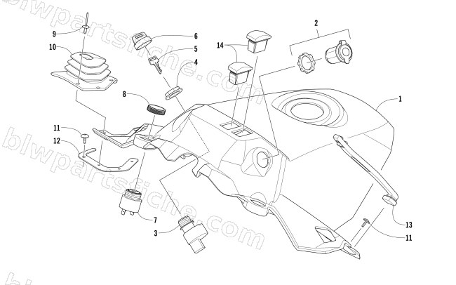 CONSOLE ASSEMBLY diagram