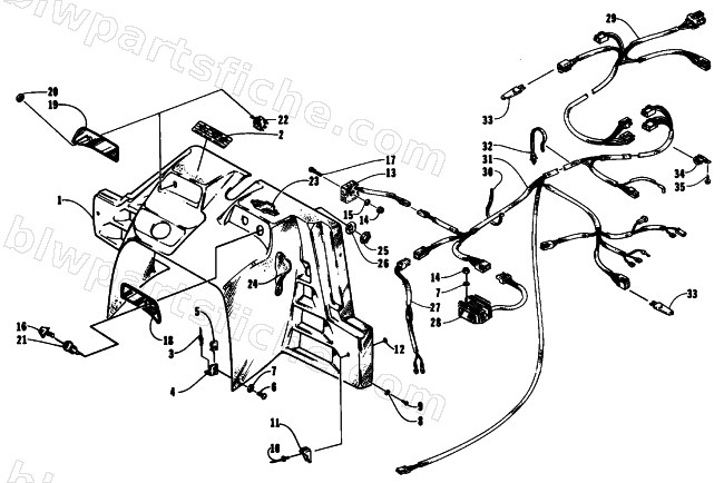 CONSOLE, SWITCHES, AND WIRING ASSEMBLIES diagram