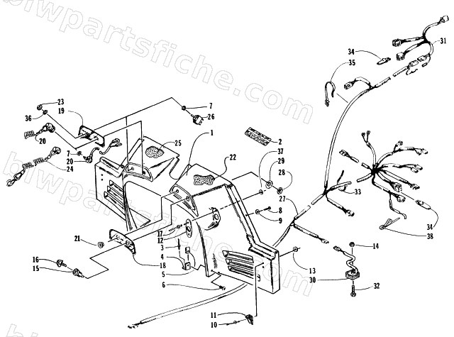 CONSOLE, SWITCHES, AND WIRING ASSEMBLIES diagram