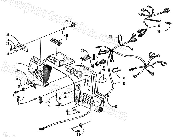 CONSOLE, SWITCHES, AND WIRING ASSEMBLIES diagram
