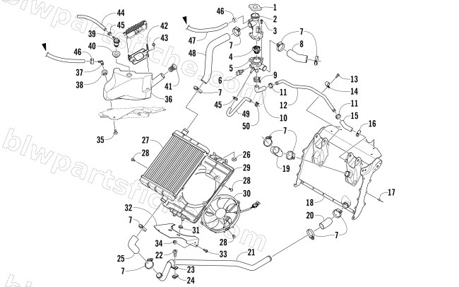 COOLING ASSEMBLY diagram