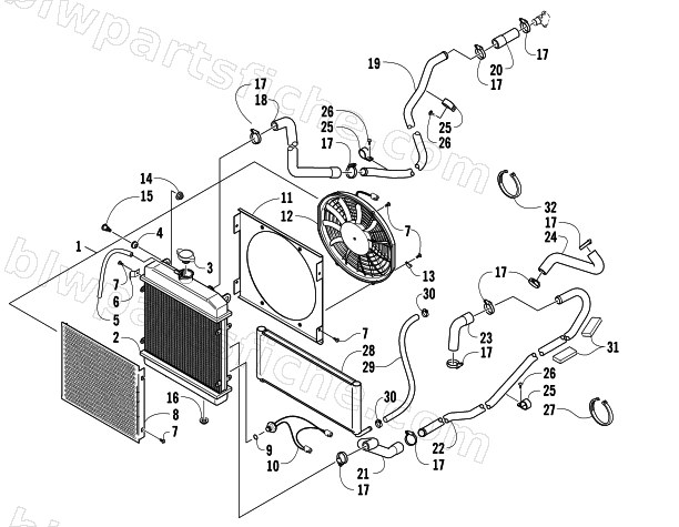 COOLING ASSEMBLY diagram